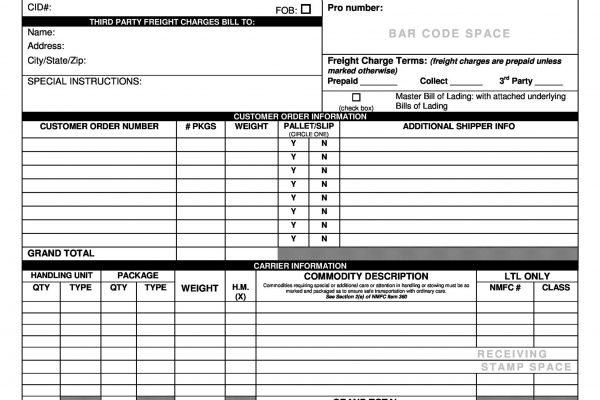 Bill of Lading